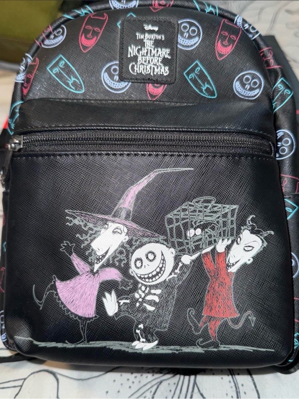 Loungefly The Nightmare Before Christmas Lock Shock & Barrel Mini Backpack